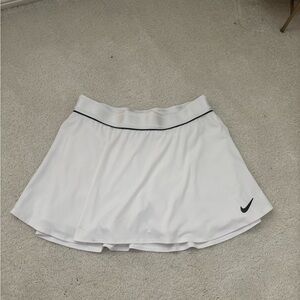 Nike Women's White Skater Skirt with Black Trim